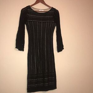 Calvin Klein Body Con Sweater Dress - Size XS